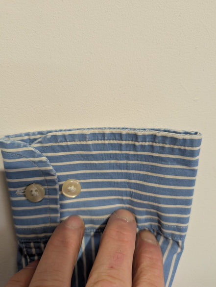Chemise Nautica à Rayures Bleues & Blanches - Taille M