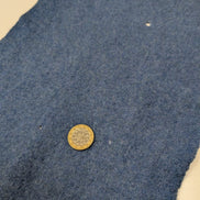 Écharpe Polo Ralph Lauren Vintage 100% Laine d'Agneau Bleu Clair Logo Jaune