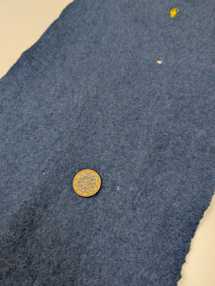 Écharpe Polo Ralph Lauren Vintage 100% Laine d'Agneau Bleu Clair Logo Jaune
