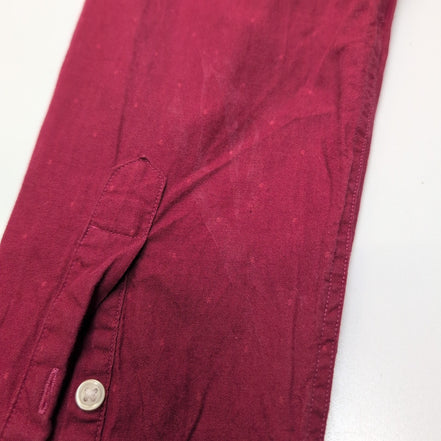 Chemise Tommy Hilfiger Rouge à Motifs Manches Longues Slim Fit - Taille L