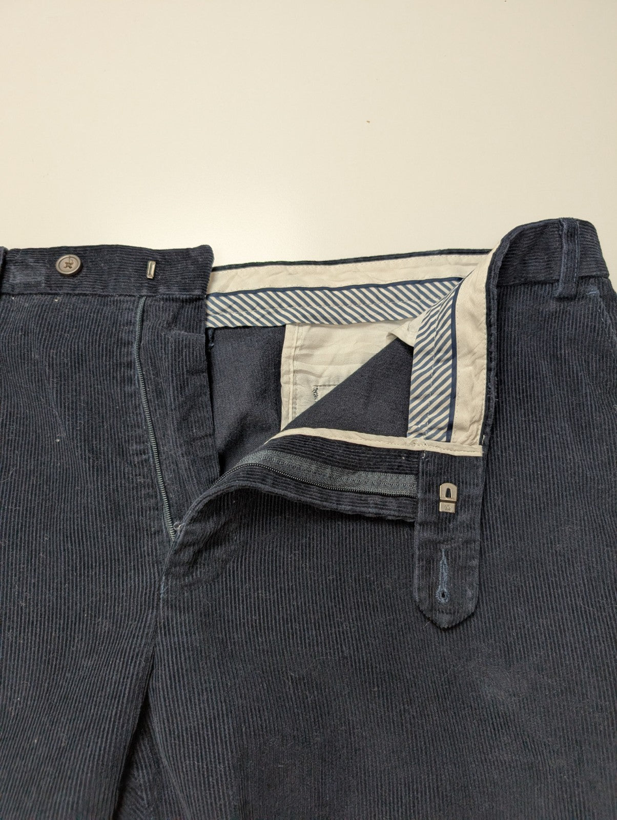 Pantalon Velours Côtelé Lauren Ralph Lauren W40 L27 Bleu Marine Homme 👖⚓✨