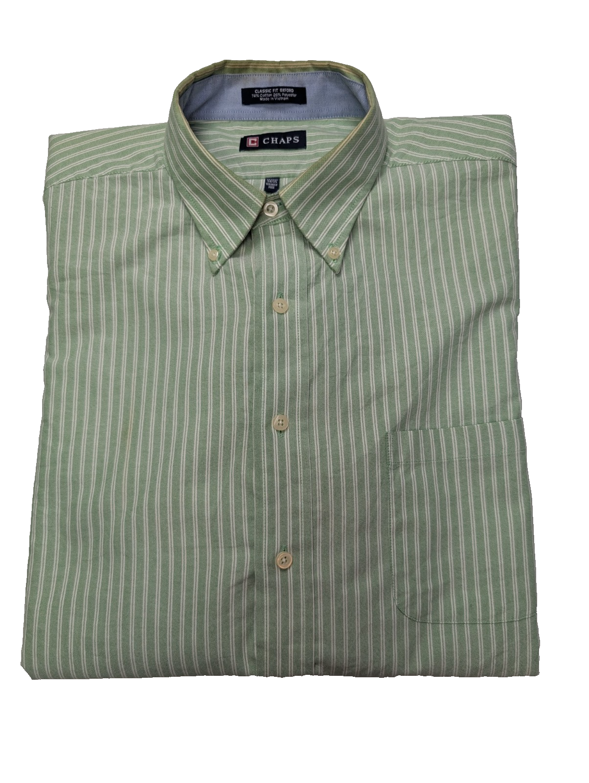 Chemise Chaps verte à rayures taille XXL #234msch