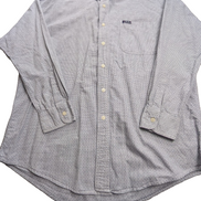 Chemise Chaps Ralph Lauren L carreaux blanc gris shirt button down