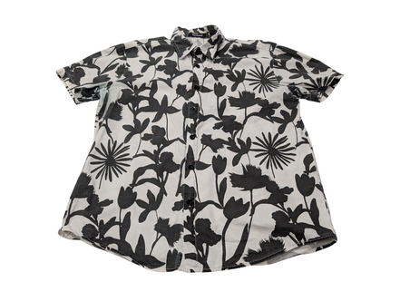 Chemise hawaïenne VatPave tulipes marguerites manches courtes taille S #740