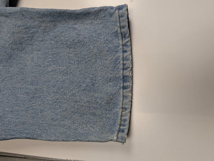 Jean Lee Homme Vintage Bleu Clair W32 L32 Denim Robuste Pantalon Droit