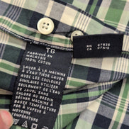 Chemise Nautica XL Verte Carreaux Manches courtes Logo Brodé Poche