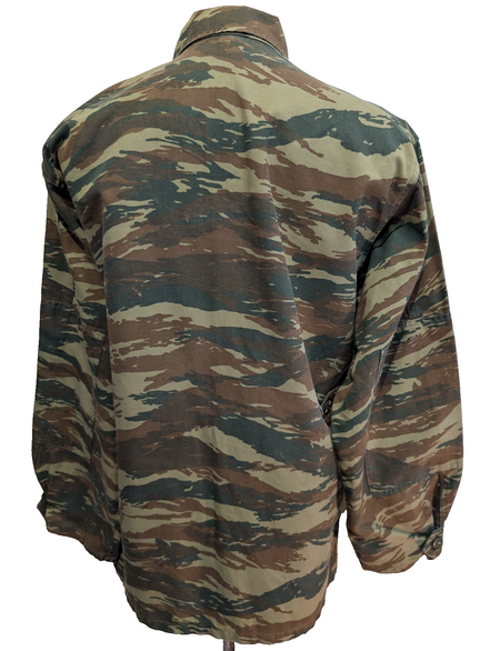 Veste Militaire Combat Armée Grecque Tiger Stripe Manches Longues - Taille M