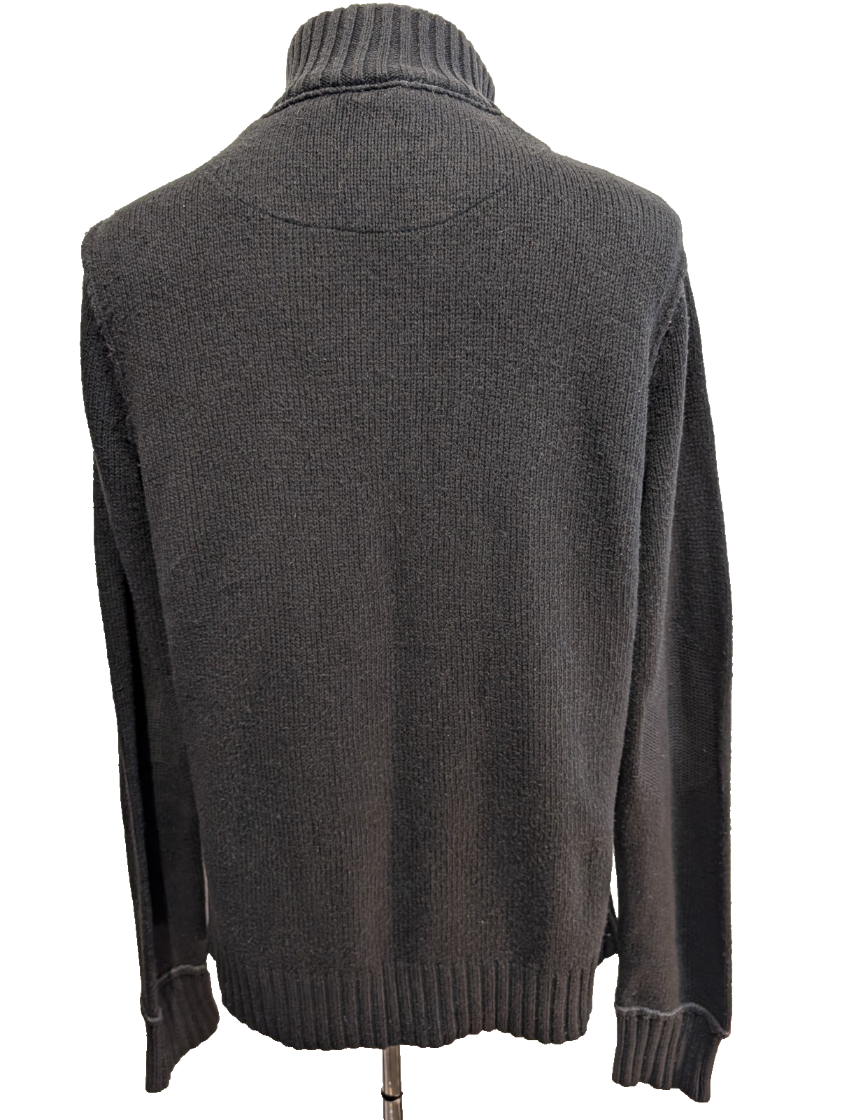 Pull Puma vintage noir double col zippé et boutonné Homme taille M