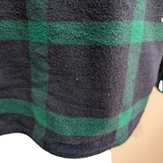 🌊 Chemise HOLLISTER Flanelle Carreaux Vert Bleu M Coton |306S
