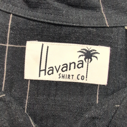 Chemise hawaïenne Havana Shirt XL noire cocktails Mojito 100% viscose