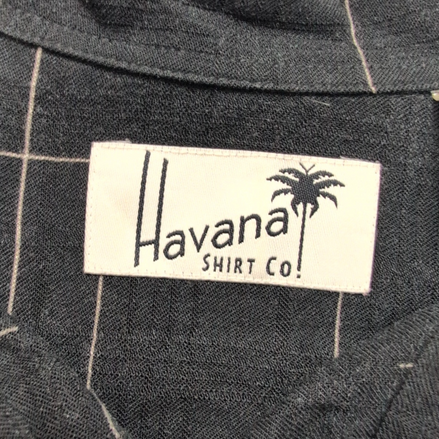 Chemise hawaïenne Havana Shirt XL noire cocktails Mojito 100% viscose