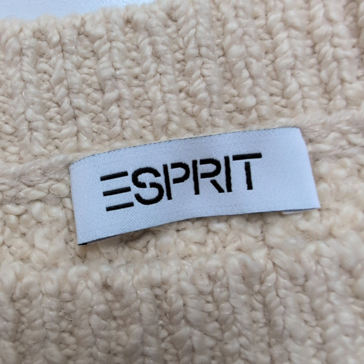 Haut Esprit Femme L Beige Maille Texturée Bretelles Coton Neuf Étiquette