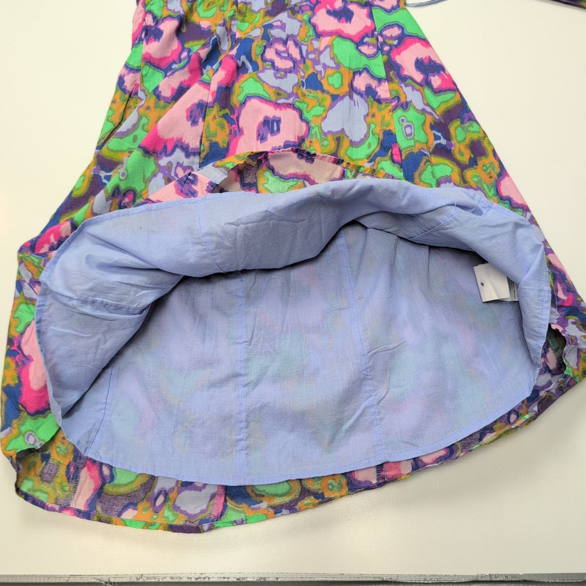 Robe Pimkie T36 Multicolore Motif Abstrait Dos Nu Neuve Étiquette