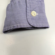 Chemise Ralph Lauren M Violet Bleu Fins Carreaux Manches Longues