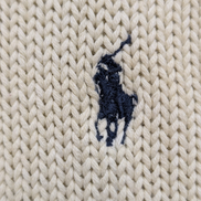Pull POLO Ralph Lauren - Blanc Cassé - Logo Marine - Taille XL/XXL