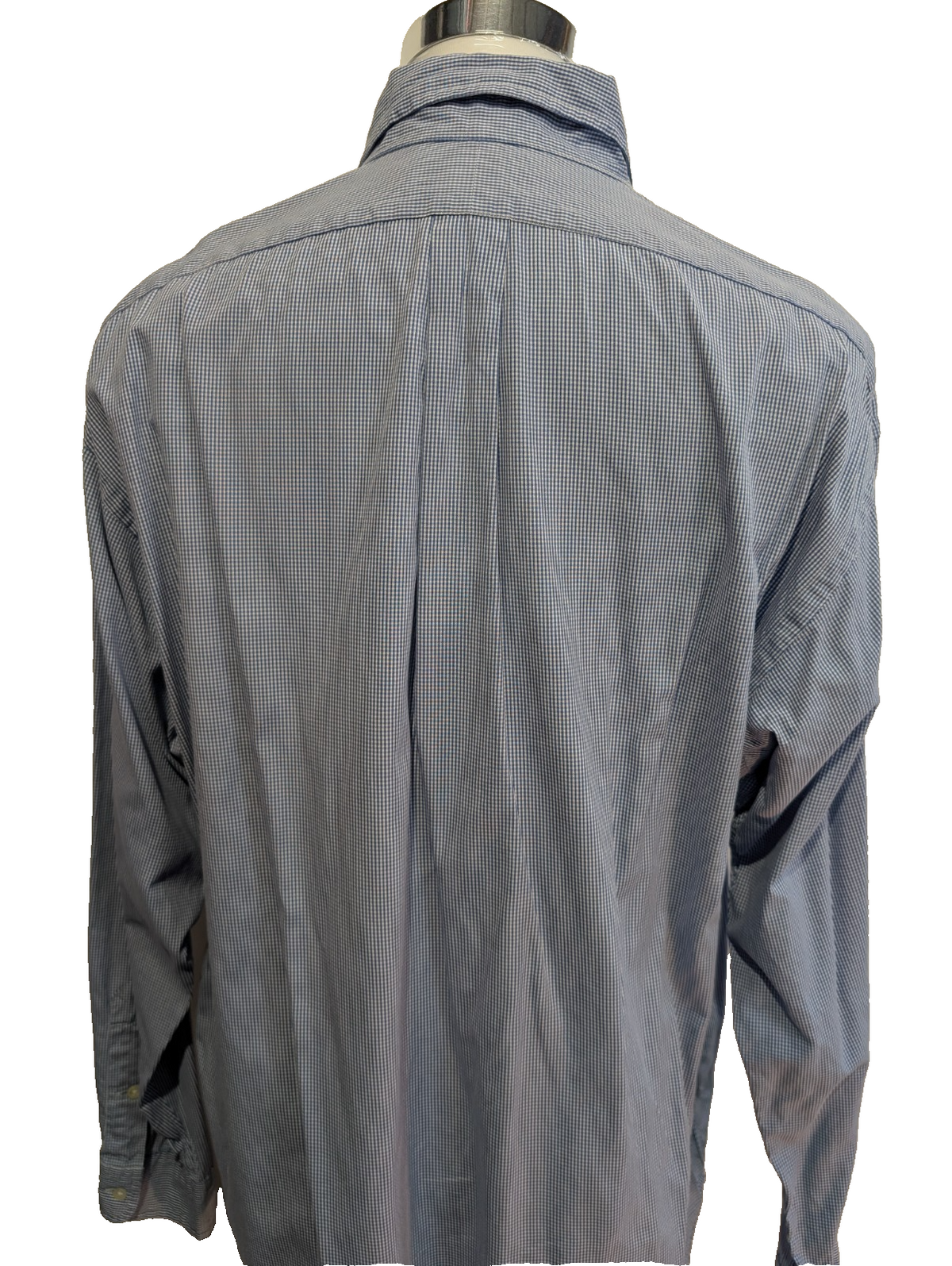 Chemise Polo Ralph Lauren Shirt Blake XL Vichy Bleu Blanc Logo Marine Button Dow