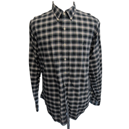 Chemise Ralph Lauren XL Bleue Verte Oxford Classic Fit Button Down Shirt