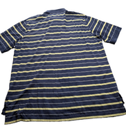Polo manches courtes Polo Ralph Lauren Golf XL marine rayures jaunes coton Pima