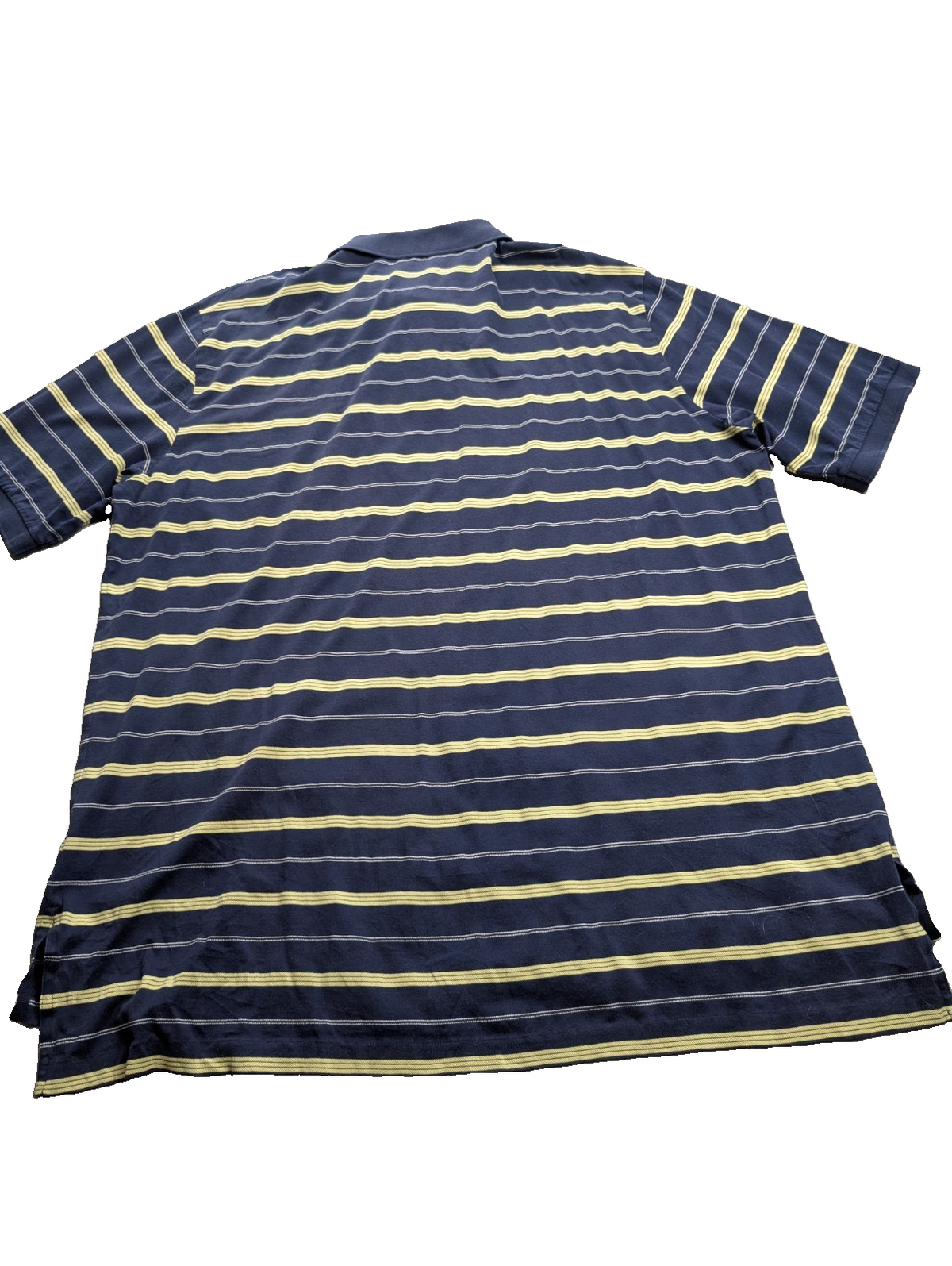 Polo manches courtes Polo Ralph Lauren Golf XL marine rayures jaunes coton Pima