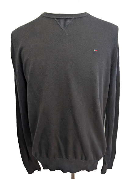 Pull Tommy Hilfiger Homme Col Rond Noir Profond - Taille M