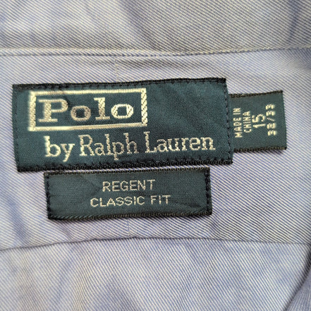 Chemise Polo Ralph Lauren M Regent Classic Fit Bleu Coton Excellent État