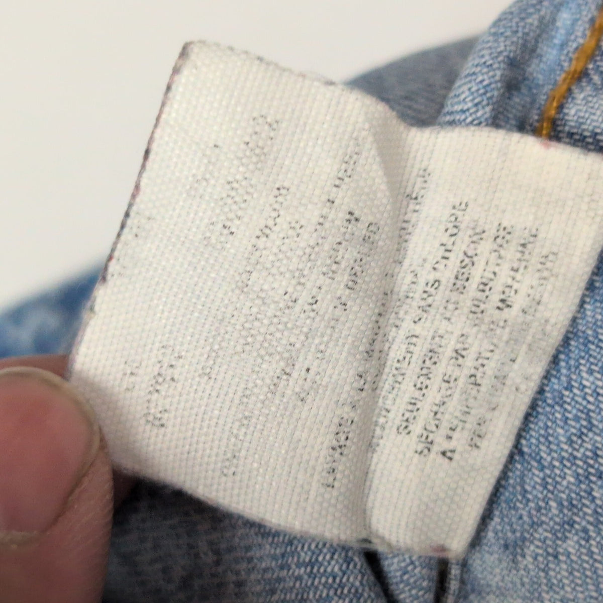 Chemise Levi's XL TG Jean Bleu 100% Coton 2 Poches Boutons Métal Mch longues