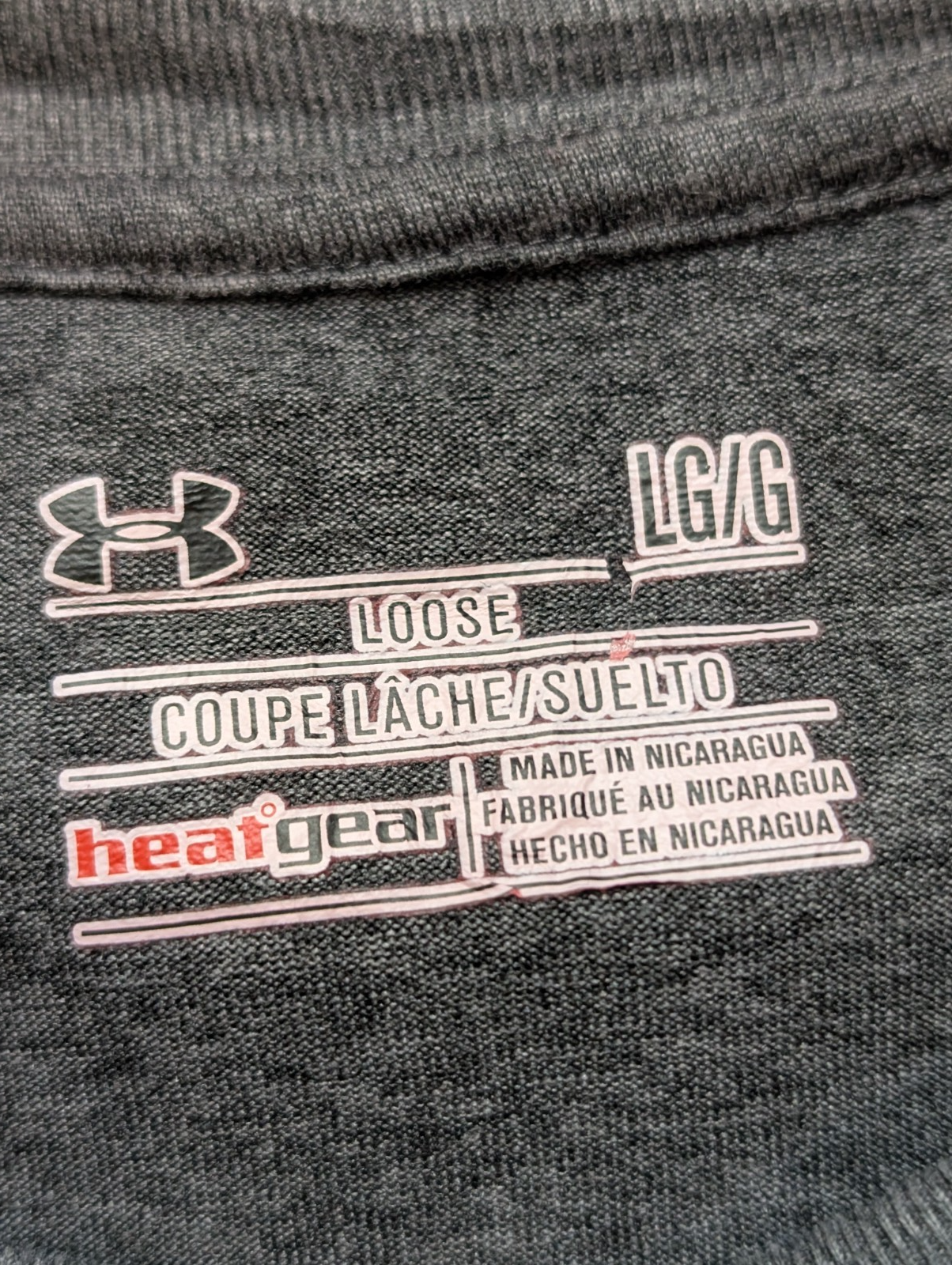 t-shirt Under Armour Eastern Michigan Lacrosse Homme Gris Taille L