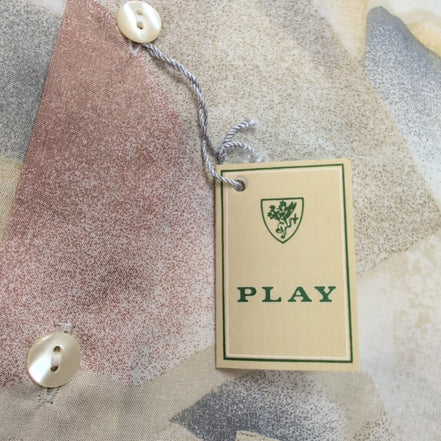 Chemise PLAY Made in Italy L Motifs Abstraits Multicolore Neuve Manches courtes