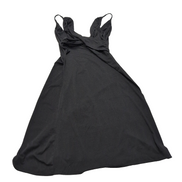 Robe Ruby M Noire Bretelles Fines Stretch Longueur Genou