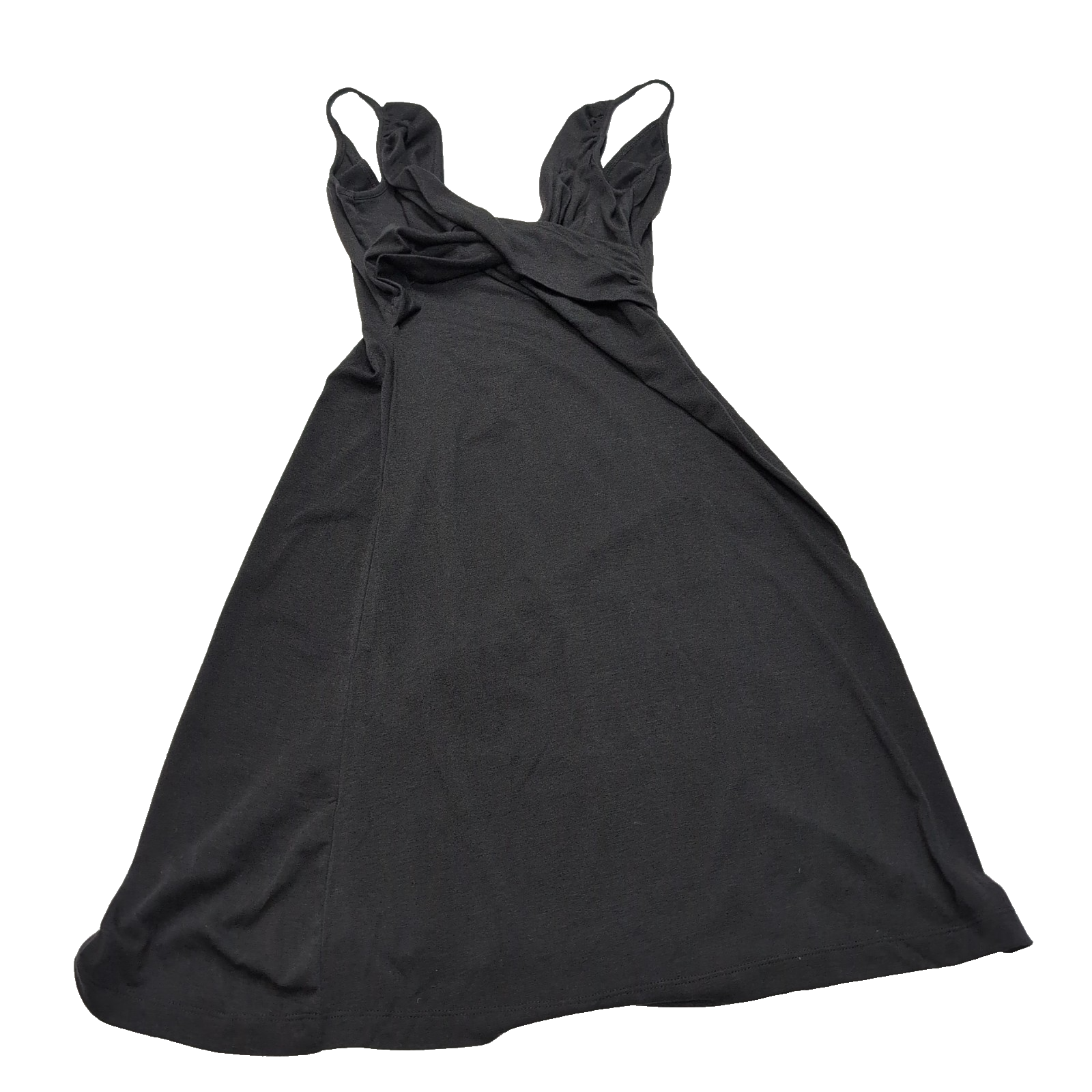 Robe Ruby M Noire Bretelles Fines Stretch Longueur Genou