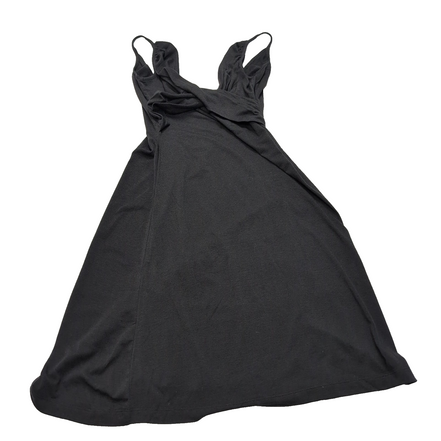 Robe Ruby M Noire Bretelles Fines Stretch Longueur Genou