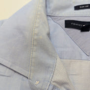 Chemise Tommy Hilfiger Bleu Clair 1 poche Taille L / XL Slim Fit