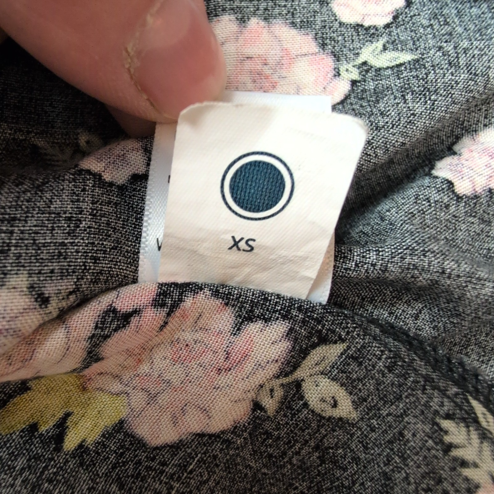 Robe d'été Femme XS Noire Fleurie Rayonne Bretelles Réglables Bohème