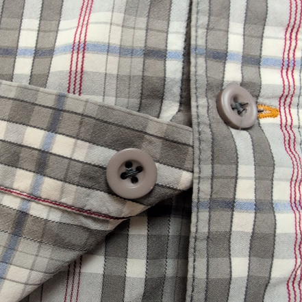 Chemise Carhartt Force 2XL Gris Rouge Carreaux Coton Nylon Manches Courtes