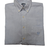 Chemise Chaps manches longues bleu uni taille M #238msch