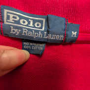 Polo Ralph Lauren Homme M Rouge Logo Noir Polo Manches Courtes