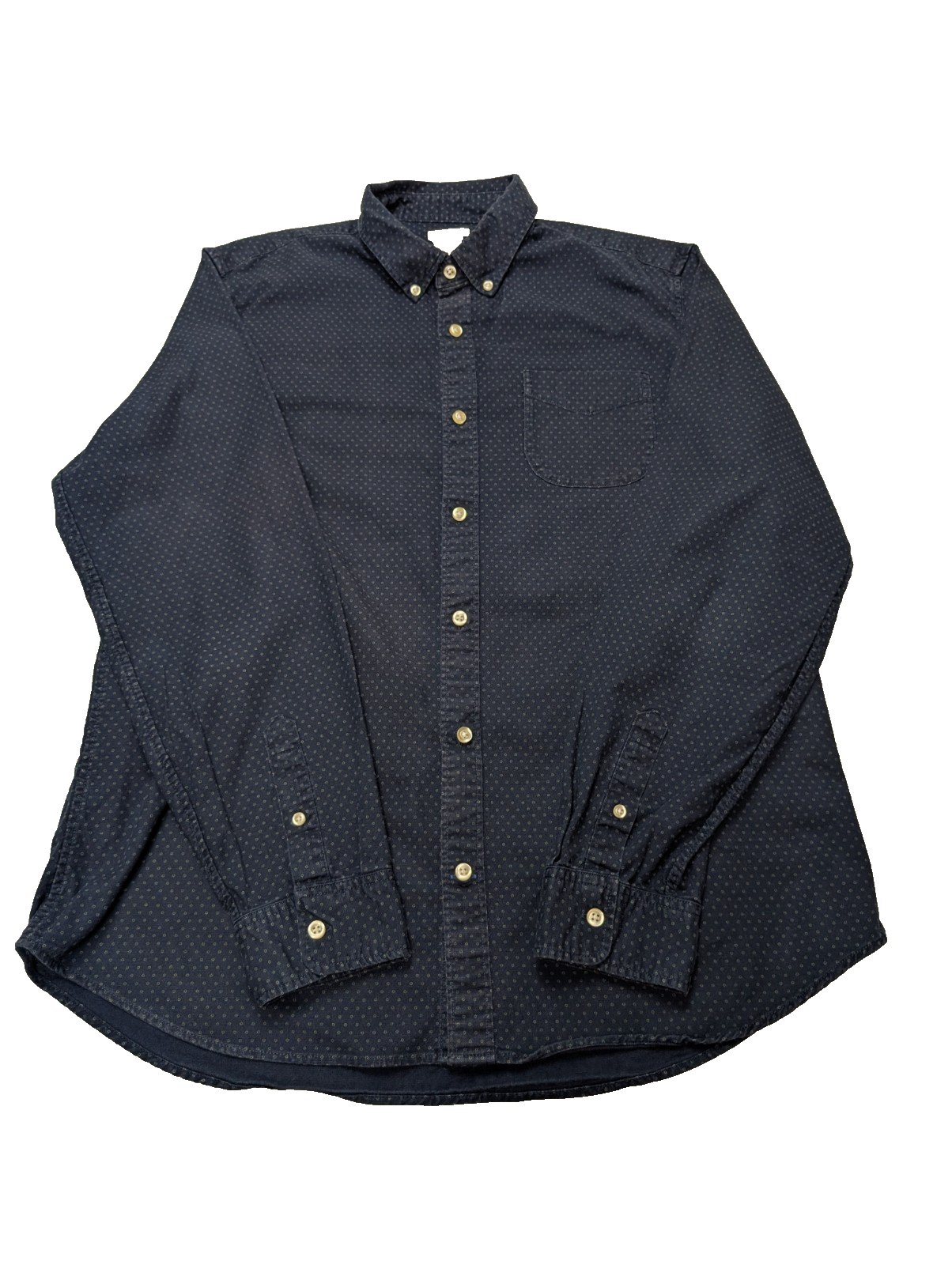Chemise GAP bleu marine à motifs manches longues homme taille L