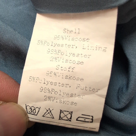 Robe d'été Femme M Viscose Cachemire Bleu Fine Bretelle Poches Bohème
