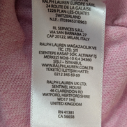 Polo manches courtes Polo Ralph Lauren Big Pony rose XXL Custom Slim Fit