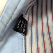 Chemise Nautica XL XXL Bordeaux Rayures Classic Fit manches longues