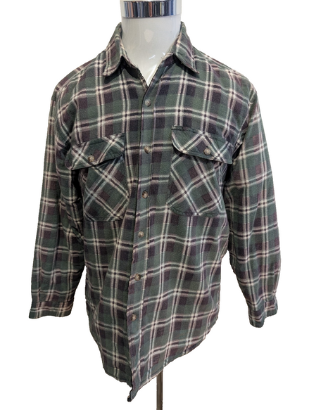 Surchemise Veste Matelassée Flanelle Carreaux Homme Taille M |261S