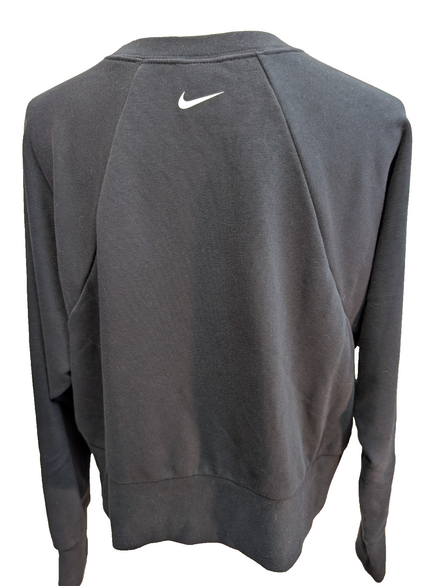 Sweat Nike noir femme crop top sport Dri-fit col rond