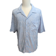Chemise Hawaïenne OP Ocean Pacific Bleu Rayonne Taille L Grand XL XXL