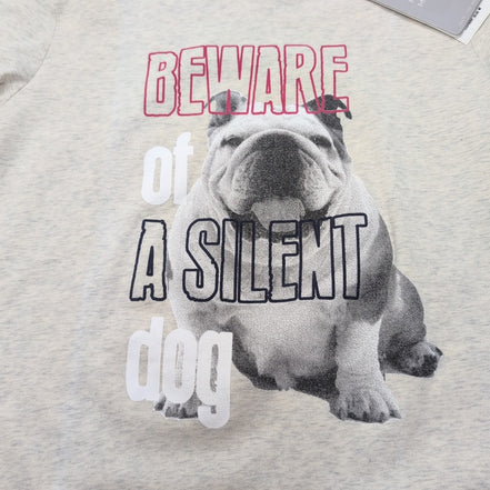 T-shirt Manches Longues Paper Moon 16 Ans Chiné Bouledogue Neuf Étiquette