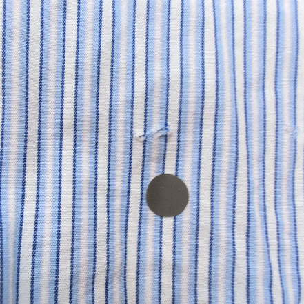Chemise Nautica Taille XL/XXL Rayures Bleues Poignets Mousquetaires Coton