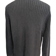Pull Ralph Lauren Bleu Marine - Rayures Gaufrées & Côtelées - Taille XL