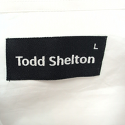 Chemise Todd Shelton L Neuve Étiquette Slim Fit 100% Coton Blanche