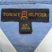 Chemise TOMMY HILFIGER Golf Bleu Clair Manches Longues - Taille L