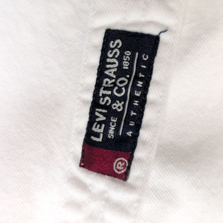 Chemise Levi's L Blanc Jean Coton 2 Poches Boutons Métal Homme