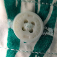 Chemise Levis Hawaïenne L Vert Blanc Feuillage Manches Courtes